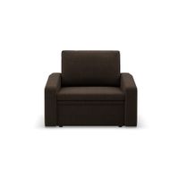 Fotel z funkcją spania, Punto, plecionka, 108x87x80, brązowy | TYLETEGOTU