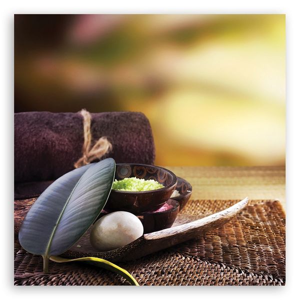 Emaga Obraz na płótnie, Zen spa liście - 30x30 zdjęcie 3