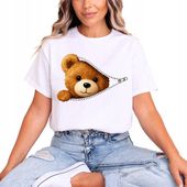 ŚMIESZNA KOSZULKA Z MISIEM ZABAWNY MIŚ MĘSKA TEDDY BEAR DAMSKA NADRUK