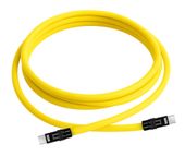 Kabel Newell USB-C - USB-C 100 W, 2 m, silikonowy, żółto-czarny