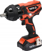 YATO KLUCZ UDAROWY AKUMULATOROWY 18V 2,0AH + 4 NASADKI 1/2" 300Nm ZESTAW