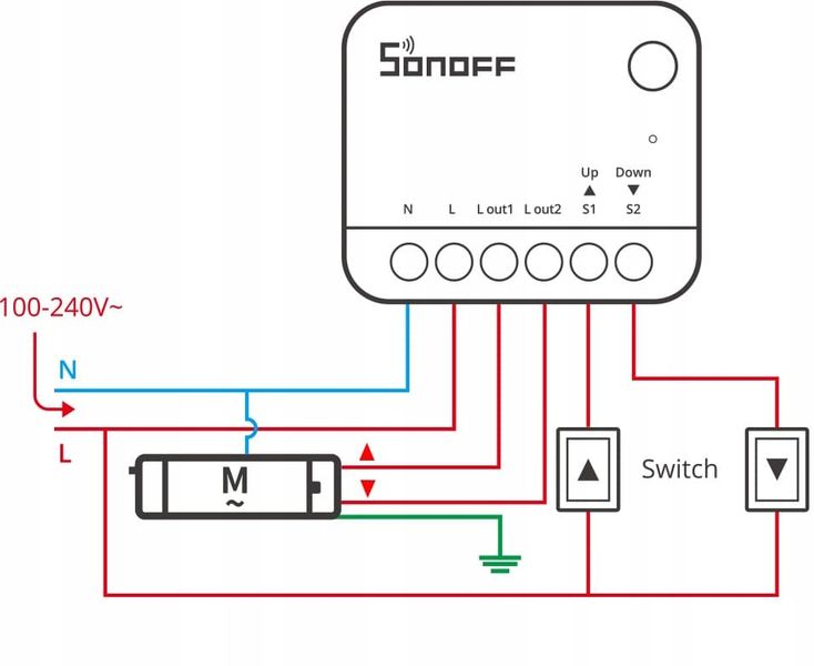 Sonoff MINI-ZBRBS Dopuszkowy Sterownik Rolet Zasłon ZigBee Zigbee2MQTT zdjęcie 3
