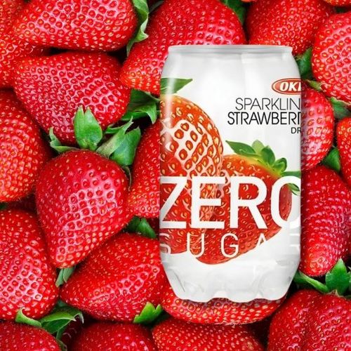 OKF Sparkling Strawberry Zero Sugar napój truskawkowy 350ml na Arena.pl