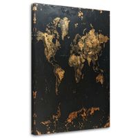 Obraz do salonu biura, Mapa świata w stylu retro vintage 60x90