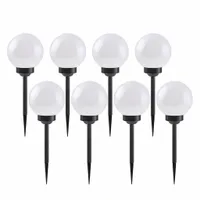 Ledowa lampa solarna 8x LED SOLIS 20cm do wbijania