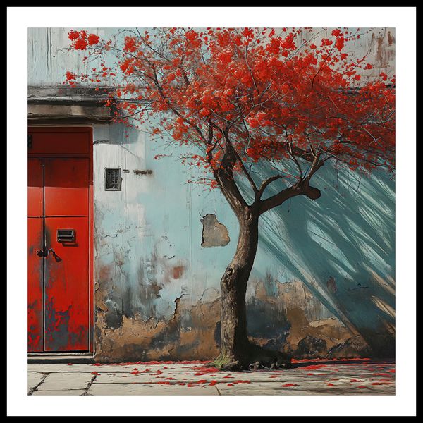 Plakat 80x80cm Widok Na Dawne zdjęcie 3