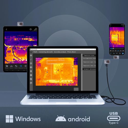 Kamera Termowizyjna HD InfiRay P2 Thermal Master Miniaturowa USB C + Etui na Arena.pl
