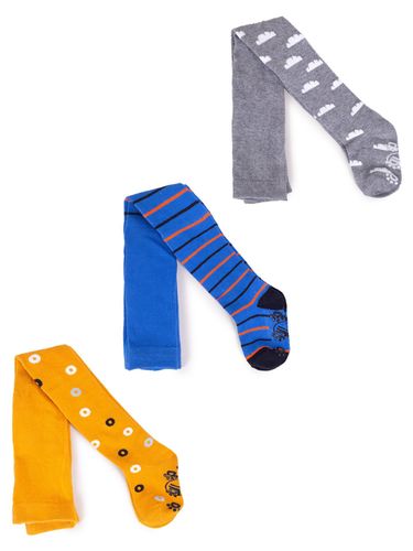 Rajstopy chłopięce bawełniane we wzory z ABS 3PAK 80-86 YOCLUB na Arena.pl