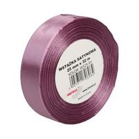 WSTĄŻKA SATYNOWA 25MM X 32M WS25-91 BREWIS CIEMNY PUDROWY RÓŻ