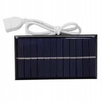 ŁADOWARKA PANEL SOLARNY SŁONECZNY PRZENOŚNA 1W 6V do TELEFONU KOMÓRKOWEGO