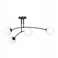 PLAFON LAMPA SUFITOWA EMIBIG PREGOS 670/4 BIAŁY / CZARNY