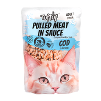 MOKRA KARMA DLA KOTA TUF TUF saszetka kawałki szarpane z dorszem 100g