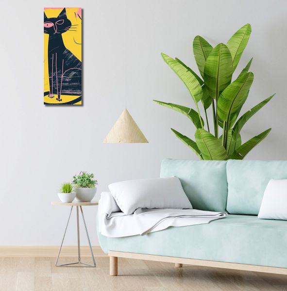 Obraz 20x60cm Kontrastowa Kotka zdjęcie 2