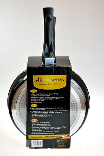 Komplet 3 patelni Edenberg na Arena.pl