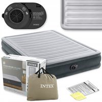 Materac Dmuchany Dwuosobowy Łóżko do Spania z pompką 230V INTEX