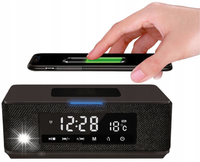 Głośnik Bluetooth RADIO Ładowarka Indukcyjna ZEGAR