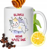 Kubek Dla Blanki Koleżanki Przyjaciółki Prezent Z Nadrukiem Biały 330Ml
