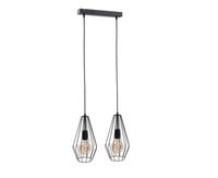 Lampa wisząca 2xE27 LEX BLACK