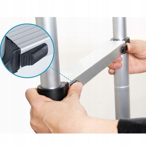 Drabina Aluminiowa Teleskopowa Składana 2.5 + 2.5M na Arena.pl