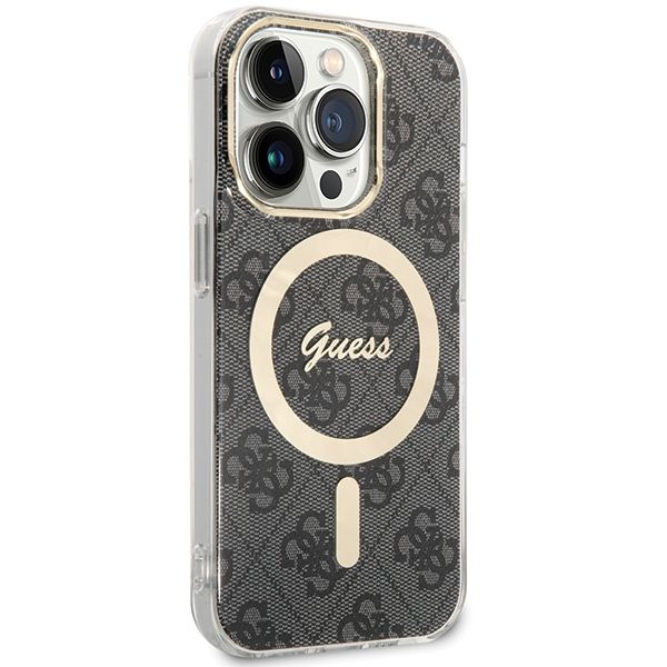 Etui Guess do iPhone 15 Pro, Czarny, MagSafe zdjęcie 3