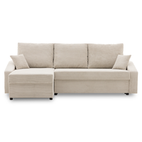 Narożnik DORMA z funkcją spania TKANINA SZTRUKSOWA