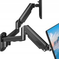Uchwyt ścienny podwójny na 2 monitory do max 32" i 9 kg regulowany