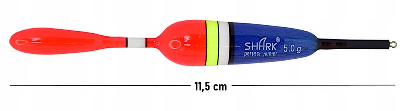 Spławik Przelotowy z BALSY SHARK 5,0 g / 11,5 cm zdjęcie 2