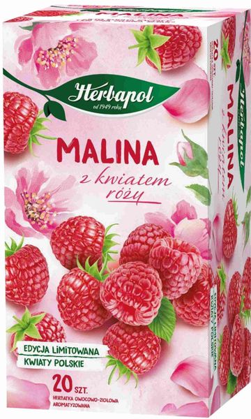 HERBAPOL - Herbata Malina Kwiat Róży 20tb zdjęcie 1
