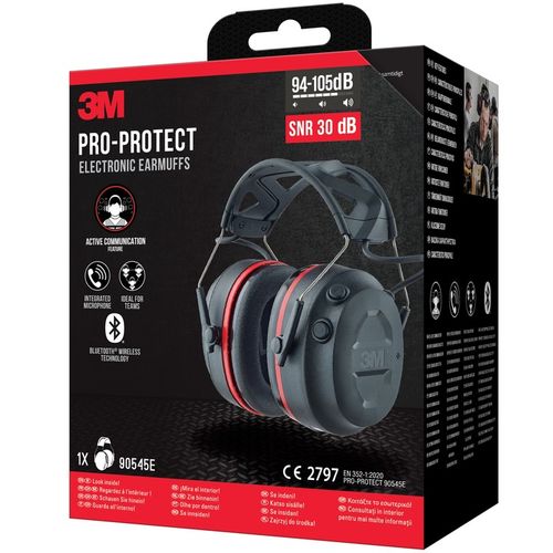 3M Pro-Protect nauszniki Bluetooth słuchawki ochronne SNR 30 dB czarne na Arena.pl