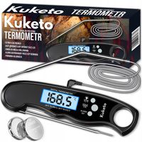 TERMOMETR KUCHENNY -50-300°C BEZPRZEWODOWY CYFROWY LCD SONDA DO MIĘS STEKÓW