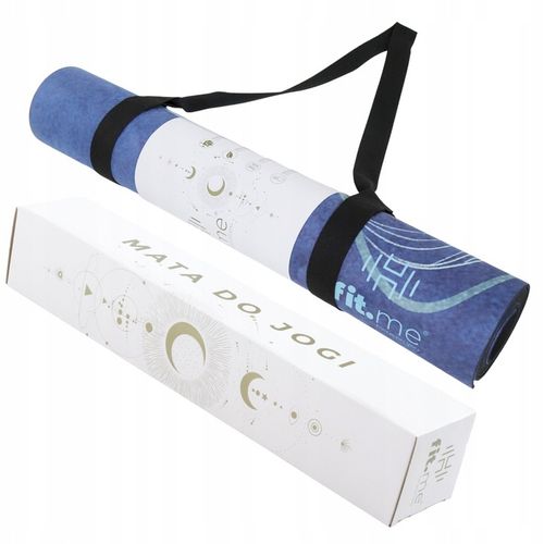 PIĘKNA MATA PREMIUM DO JOGI ĆWICZEŃ STABILNA ZAMSZOWA MIĘKKA 4 MM ZE WZOREM na Arena.pl