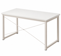 Biurko do komputera białe 120 cm nowoczesne industrialne