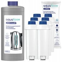 Odkamieniacz do ekspresu + 6x filtr wody AquaFloow do ekspresu Delonghi