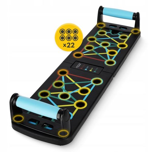 DESKA DO POMPEK PLATFORMA DO ĆWICZEŃ UCHWYTY WIELOFUNKCYJNA PUSH UP BOARD na Arena.pl