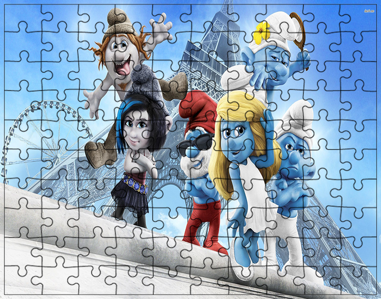 Puzzle Smerfy zdjęcie 1