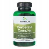 Berberyna Swanson Complex Cynamon Kozieradka Cukrzyca Metabolizm 90 kaps