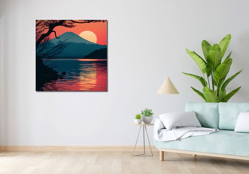 Obraz 90x90cm Góra Wieczorem na Arena.pl