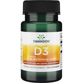 SWANSON Witamina D3 1000 IU (30 kaps.)
