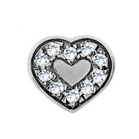 SREBRNY WISIOREK SERDUSZKO Z CYRKONIAMI SREBRO PRÓBY 925