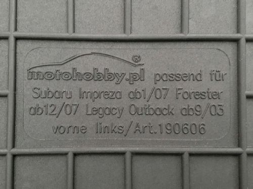 Subaru Legacy IV DYWANIKI GUMOWE PRZÓD STOPERY na Arena.pl