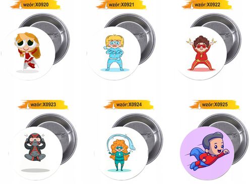 Przypinki buttony SUPER BOHATER SUPER JAKOŚĆ HIT na Arena.pl