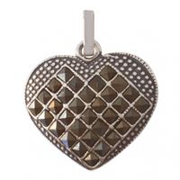 SREBRNY WISIOREK SERDUSZKO Z MARKAZYTAMI PRÓBA SREBRA 925