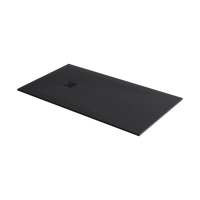 Arda brodzik prostokątny 160x90 cm kompozytowy, czarny