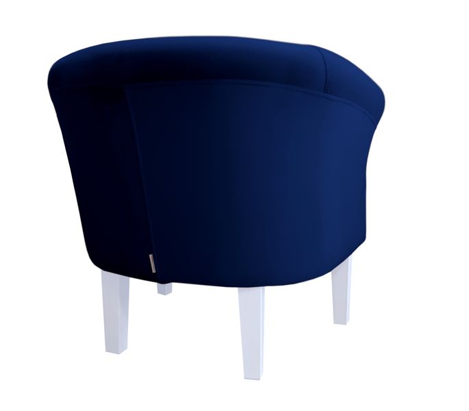 Fotel Milo nogi 20cm białe granat MG16 zdjęcie 4