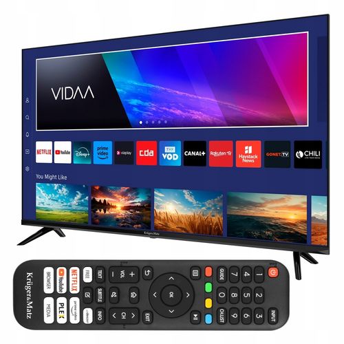 Telewizor SMART TV 32 cale HD WiFi USB HDMI DVB-T2 Vidaa aplikacje Netflix na Arena.pl