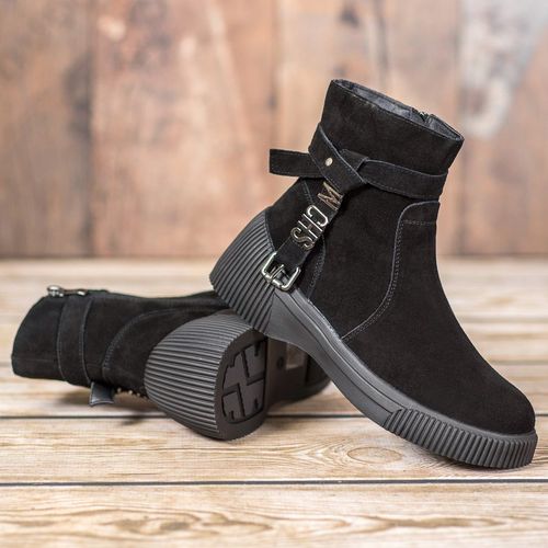 Skórzane Botki Na Platformie r.39 na Arena.pl