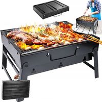 Grill Ogrodowy Przenośny Węglowy Składany Walizka Turystyczny