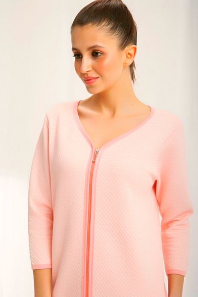 Szlafrok damski LUNA kod 214 morelowy roz. L zdjęcie 2