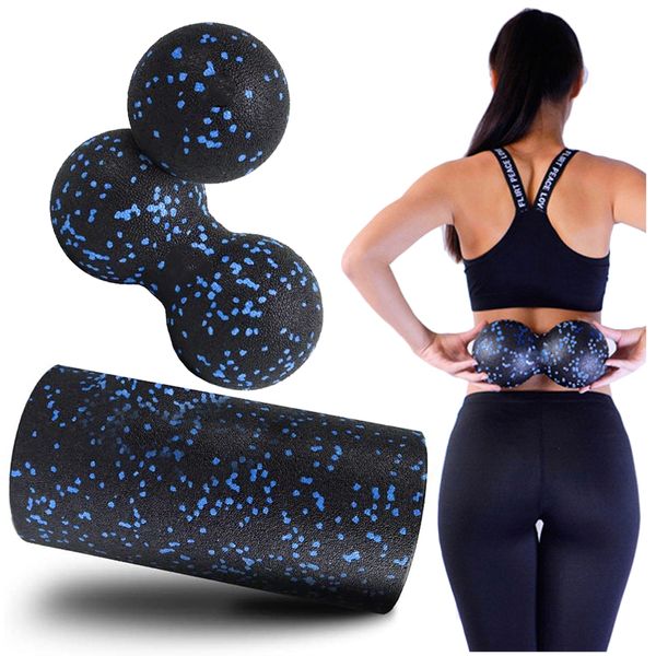 Wałek roler do masażu duoball piłka zestaw zdjęcie 1