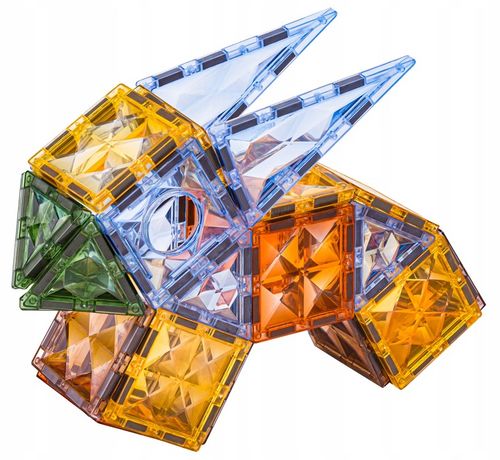 Klocki magnetyczne konstrukcyjne MEGA ZESTAW 100 el. DUŻE Magnetic Blocks na Arena.pl